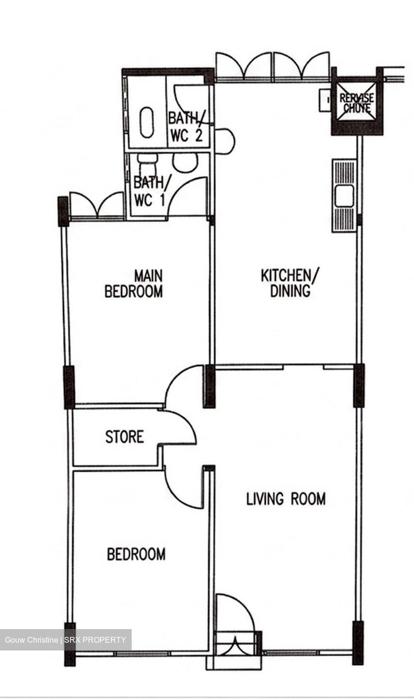 Blk 182 KEBUN BARU LINK 2 (Ang Mo Kio), HDB 3 Rooms #590472981